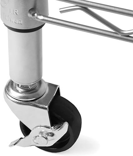 Miniatura 4 de Seville Classics - Unidad de almacenamiento de alambre de acero sólido ajustable, estante organizador para el hogar, cocina, oficina, garaje,