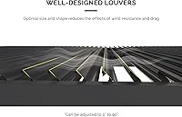 Vista 45 de PURPLE LEAF 94AS - Pérgola pequeña de aluminio compacto de 10 x 12 pies con techo rígido con listones ajustables para patio, cubierta de terraza