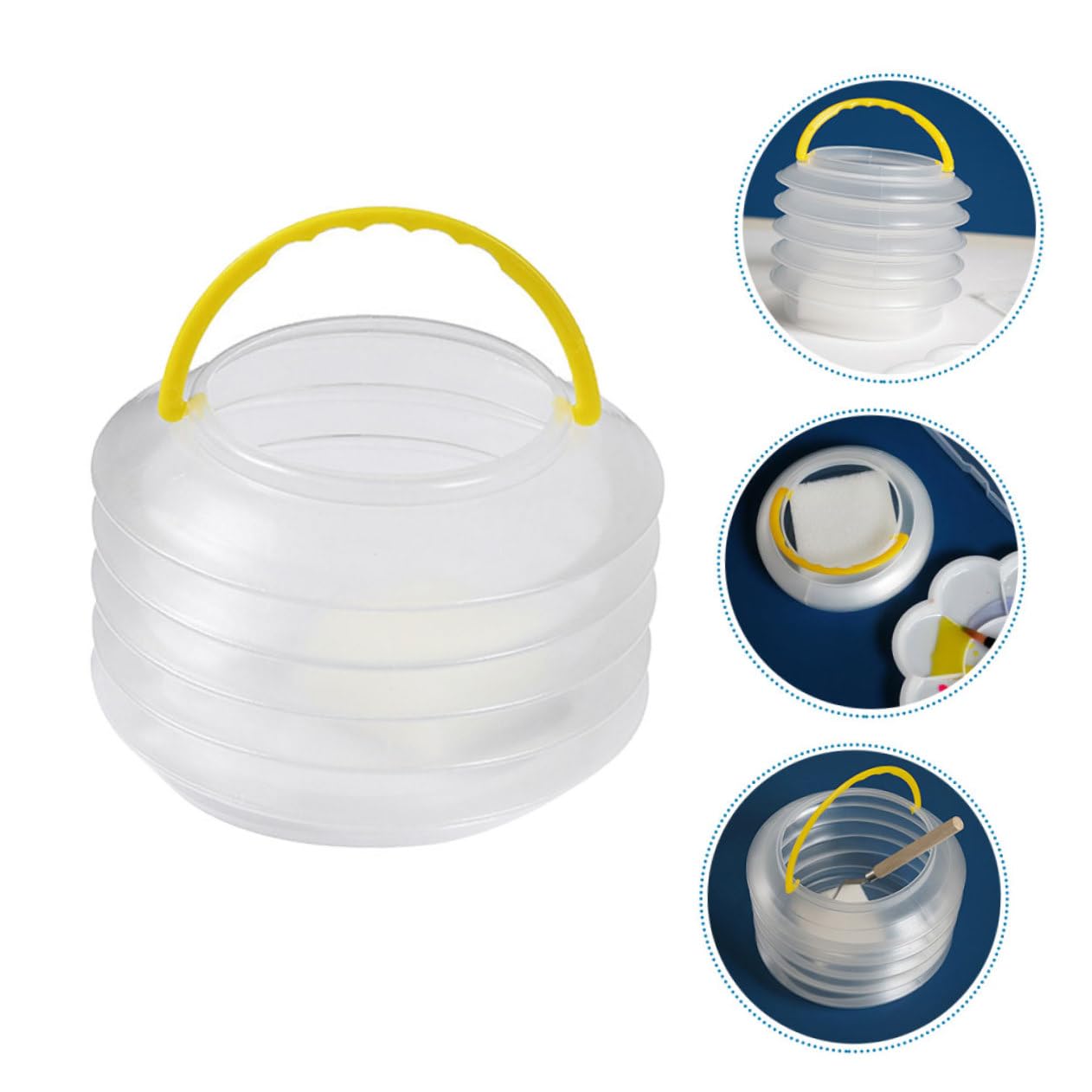 Ofone Silikon-Make-up-Pinselhalter – Organizer Mit 3 Löchern Für Pinsel, Lippenstifte & Stifte (21,1x5,1x3 Cm)