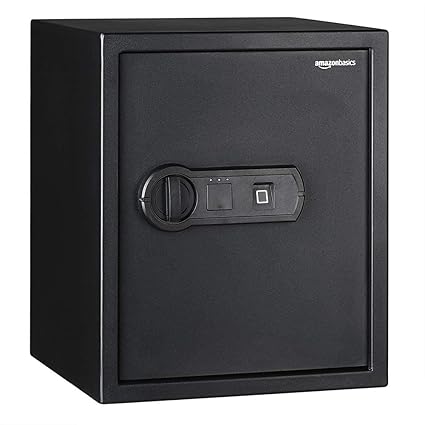 amazon basics security safe with Biometric Fingerprint, 43 Litres