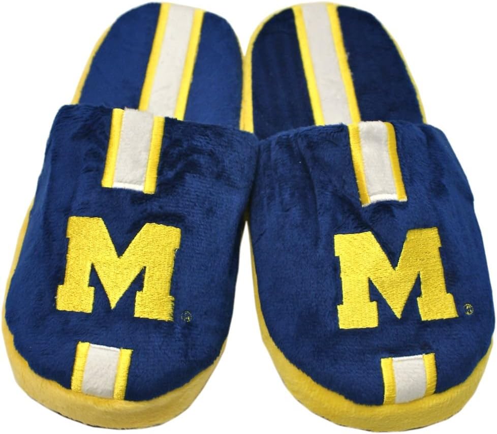 Forever Collectibles NCAA Michigan Wolverines SlippersSlippers, Team Colors, One Size