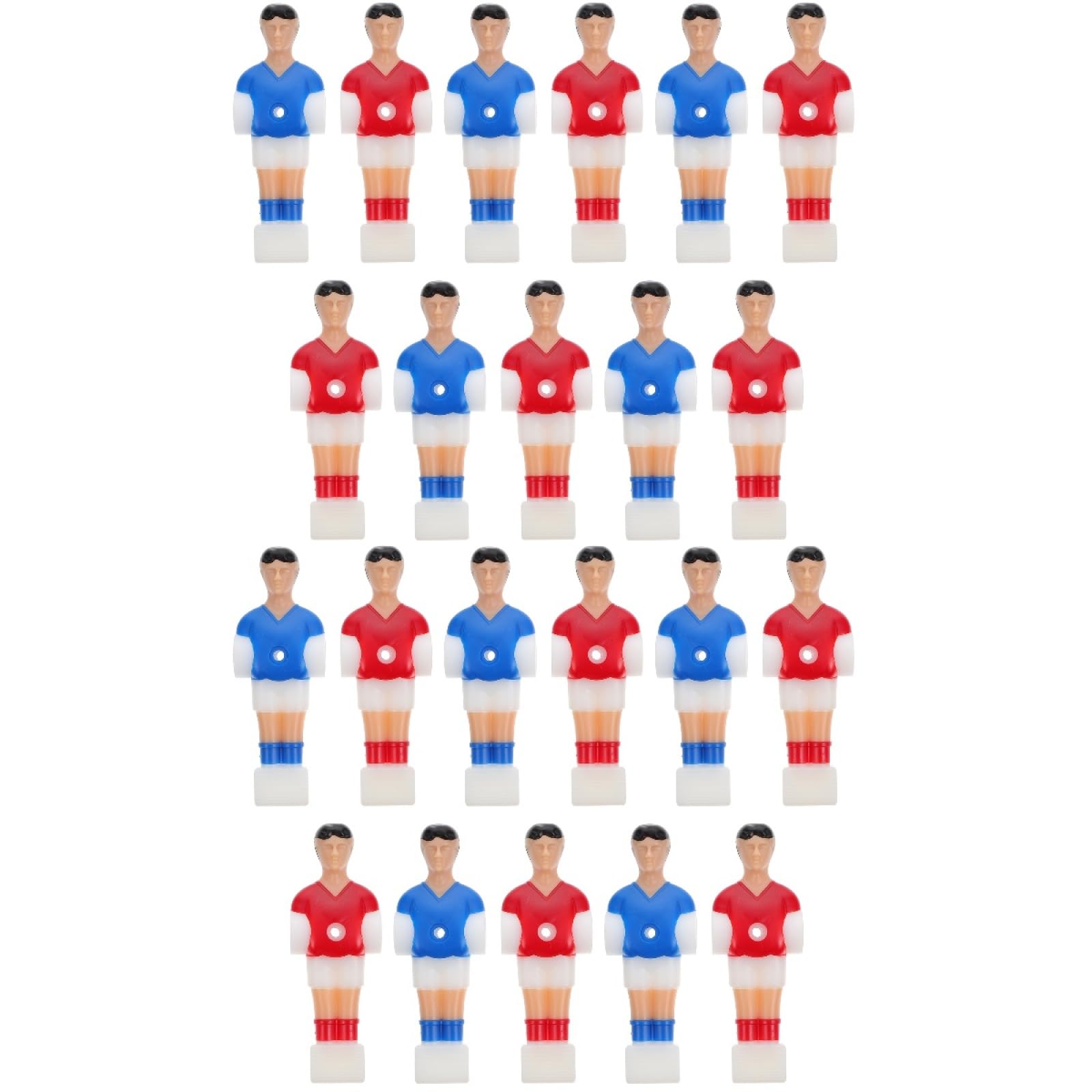 BESTOYARD 22 Pcs Football Machine Player Soccer Player Replacement Foosball Balls Replacement Table Footballs for Kids Futbolito De Mesa para Adultos Foosballs Toy Child Plastic Desktop