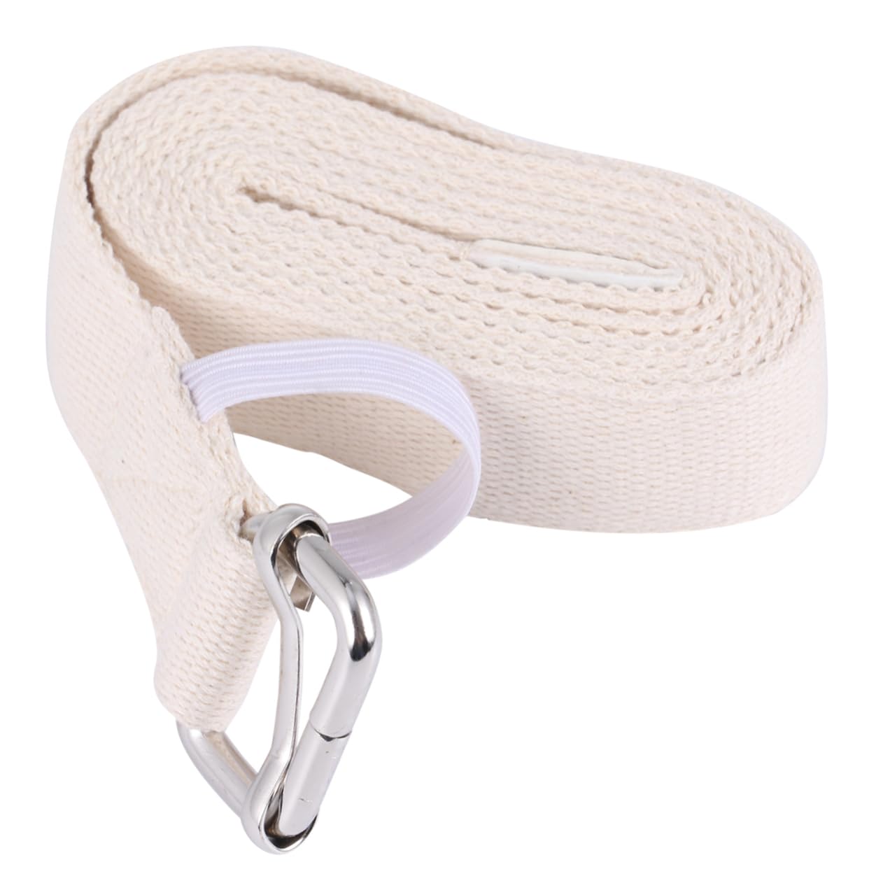 SUPVOX Yoga Straps for Stretching Yoga Strap Loops Elastic Band Portable Stretch Belt for Women Men (cotton 1.2m)