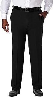 Haggar Men's Cool 18 Pro Classic Fit Flat Front Pant-Regular and Big & Tall Sizes