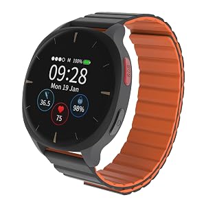 AUDAR E2 - Senior Health Smartwatch with Fall Detection SOS GPS for Family Safety 24 7 Heart Rate