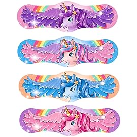 Magical Unicorns Premium Adhesive Unicorn Bandages from Hug-a-BooBoo, The Amazing Bandages That Hug! Colorful Hugging Unicorns 24 Ct Box