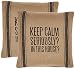 Primitives by Kathy 3-Stripe Seriously Dark Pillow, 9.5-Inch by 10.25-Inch