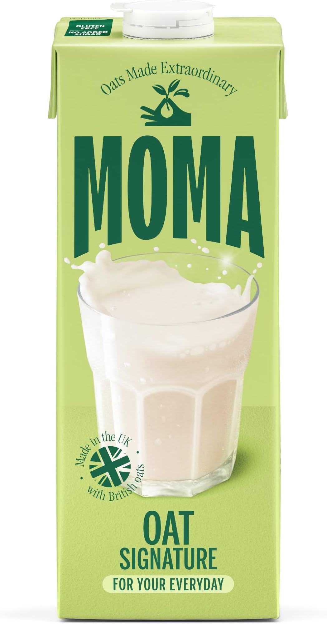 MOMA - Signature Oat Drink - 1L • 100% Plant-Based & Vegan • Made with British Oats • Low in Saturated Fat • No Added Sugar • Enriched with Vitamins