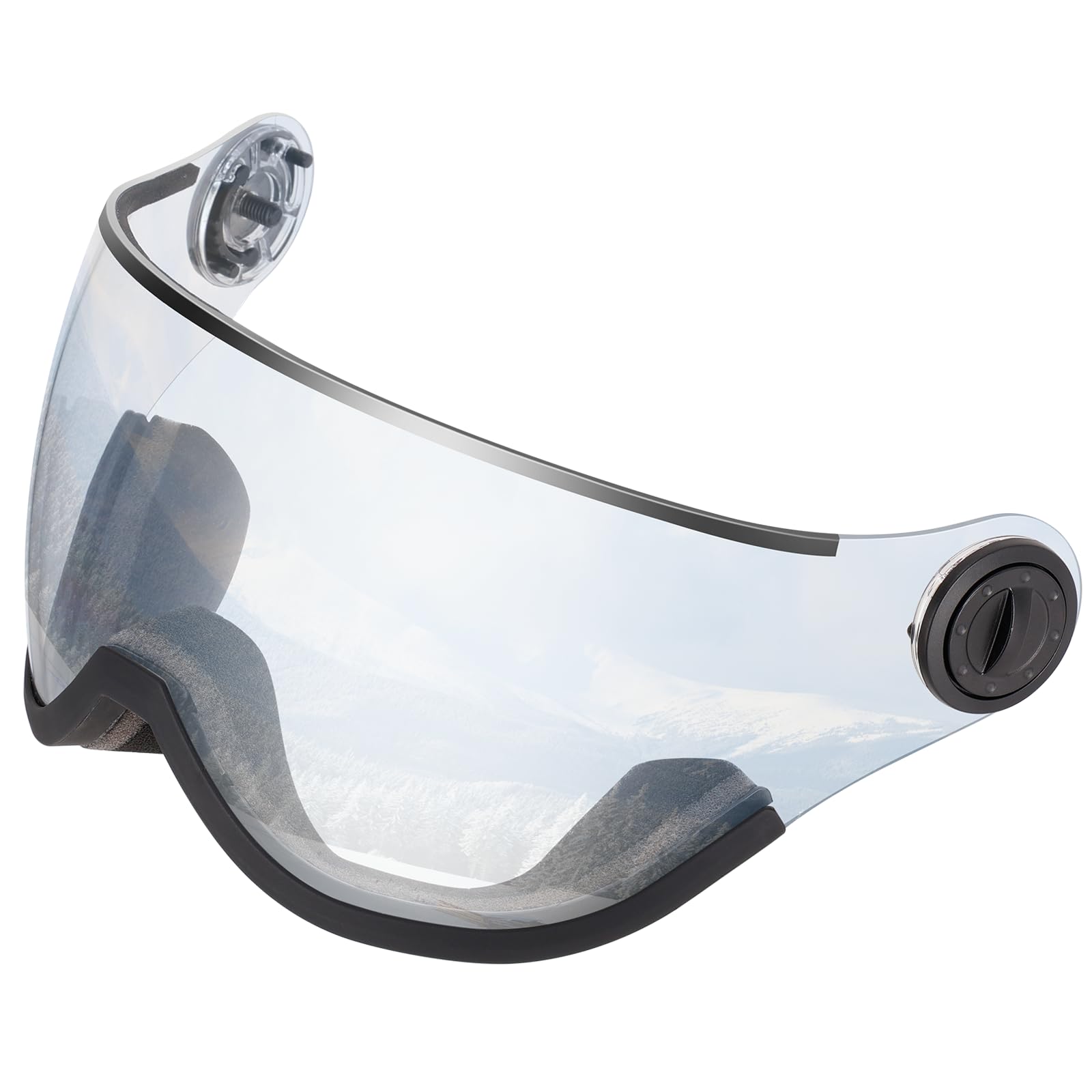 OutdoorMaster Visera de repuesto para cascos de esquí 2 en 1, antivaho, lente de protección UV