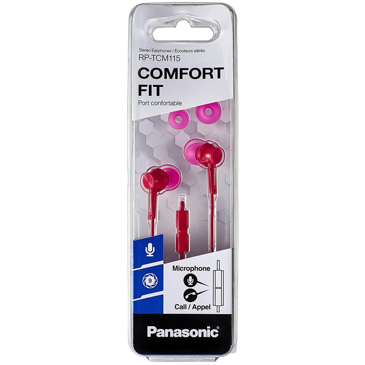 Amazon.com: Panasonic RP-TCM115 Canal-Type in-Ear Headphones, Pink :  Electronics