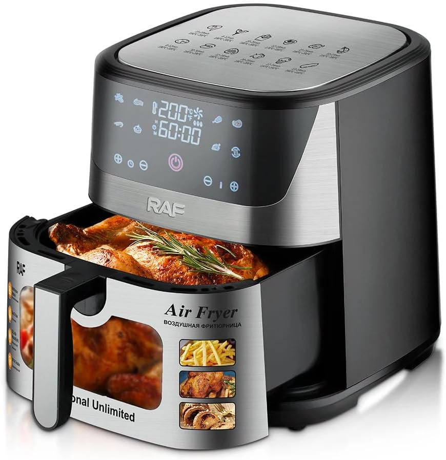 RAF R.5350 Digital Air Fryer with cooking basket removed