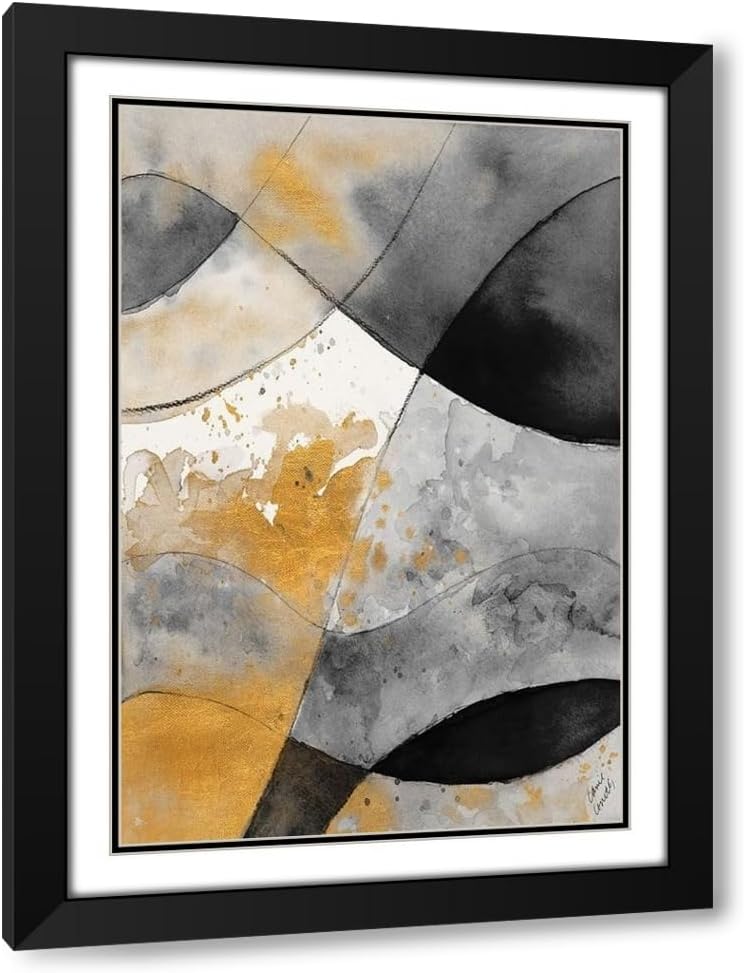 ArtDirect Grey and Gold Fantasy II 32x48 Huge Gallery Wrapped Canvas Museum Art by Loreth, Lanie