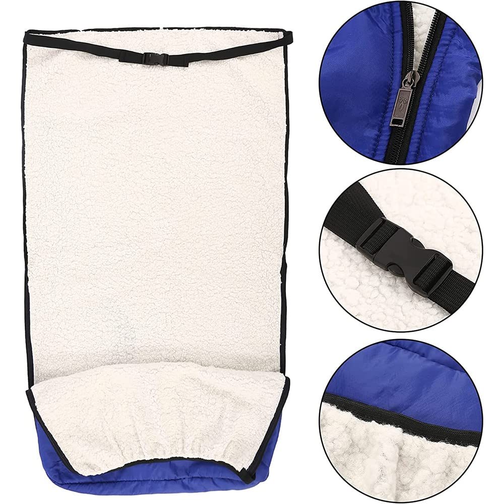 Funda acogedora para silla de ruedas, de invierno, resistente al viento, de felpa polar, para discapacitados, saco de dormir acolchado, protector para patas y pies, funda para silla de ruedas, ma