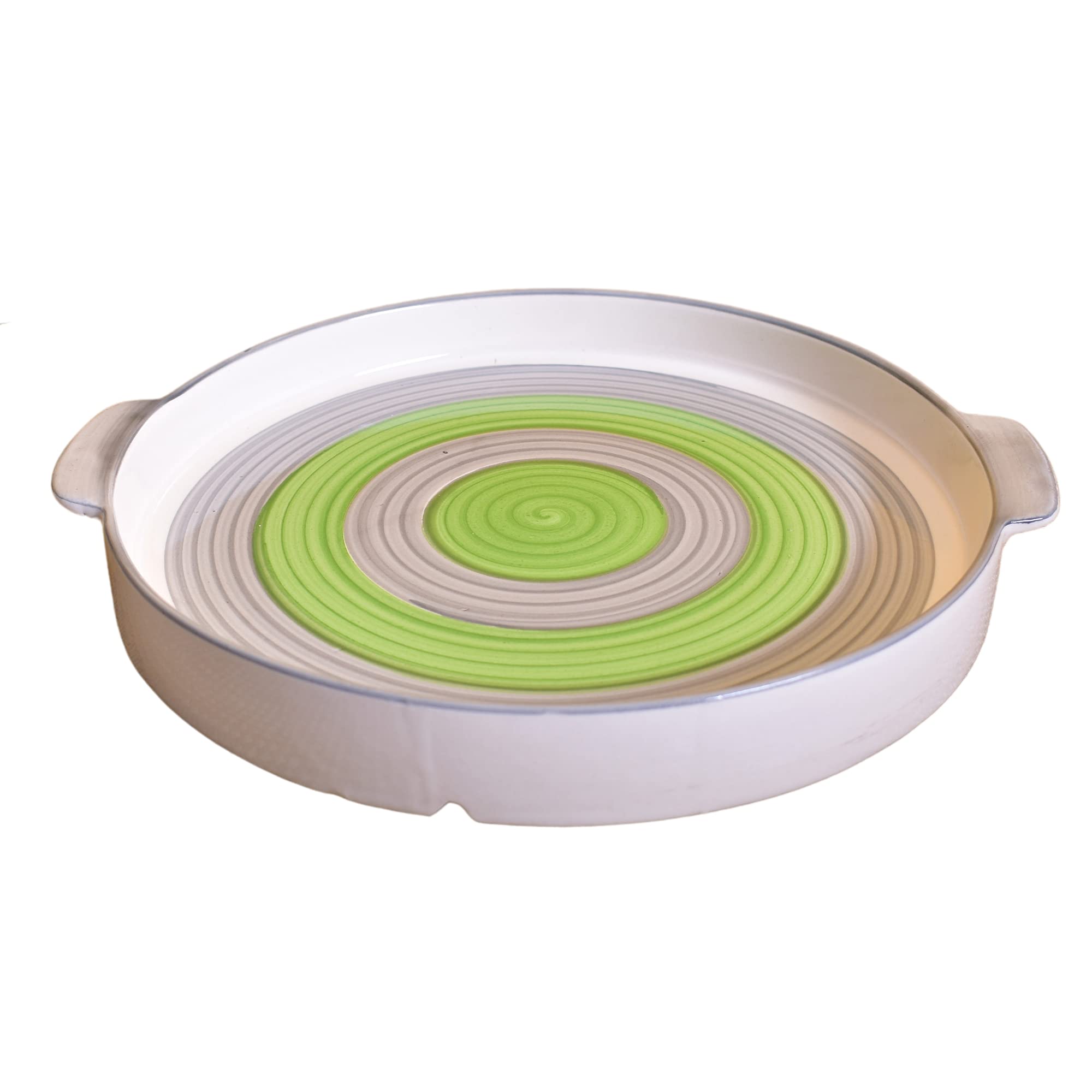 KunhaR Ceramic Snacks Serving Tray, Pizza Plate - 1 Piece, Grey Green, 10 Inch (B09S6JGM45) Amazon Price History, Amazon Price Tracker
