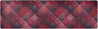 Plaid Maroon Design Checker Trivets for Hot Pots and Pans Heat Resistant Potholders and Waterproof Table Runner for Pressure Cooker 39.40 '' X 11.80'' Cut Freely Trivet Pioneer Woman