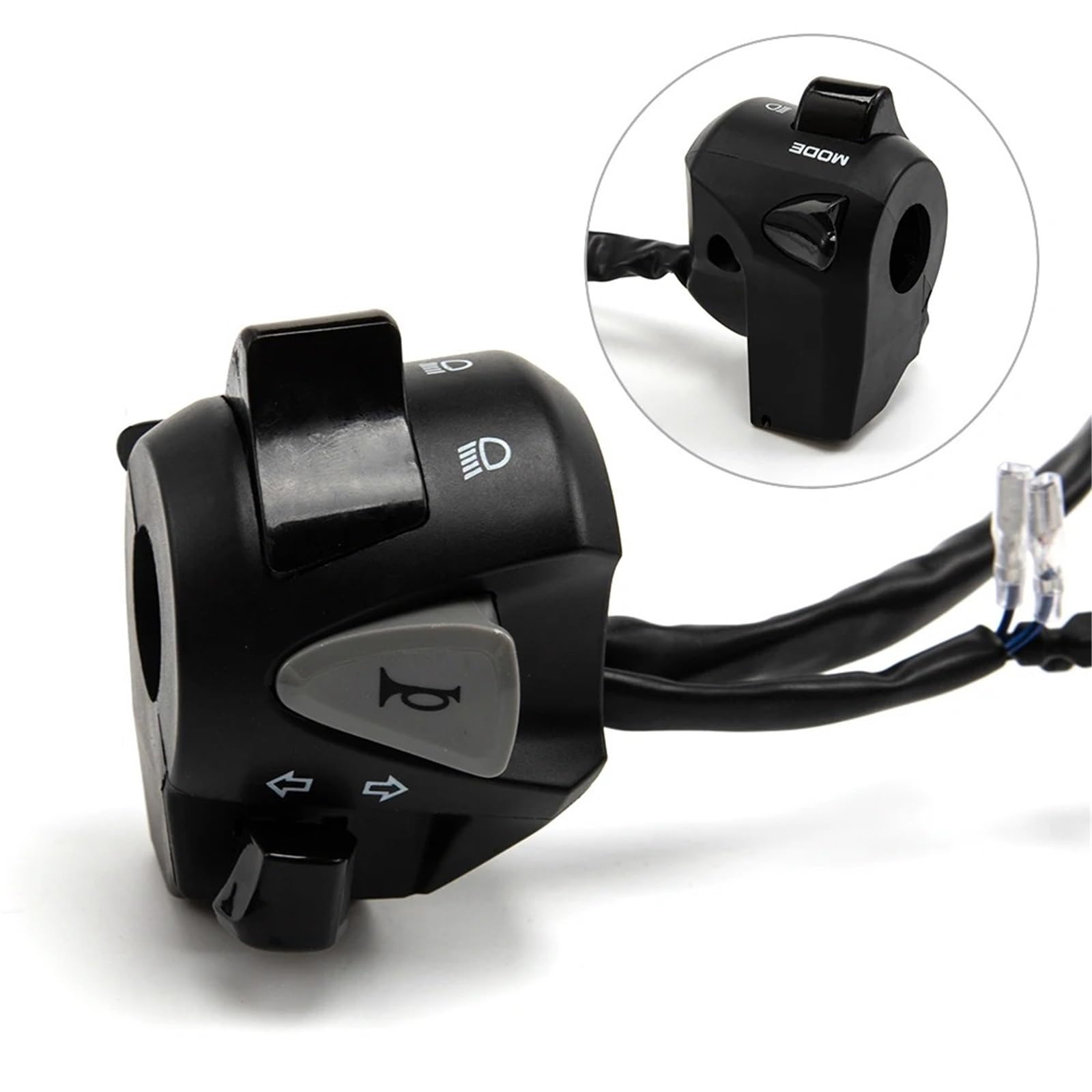 Moto Interruptor Interruptor Manillar Universal Para Motocicleta Manija 7/8" 22 Mm Bocina Luces Intermitentes Faros Arranque Eléctrico Controlador