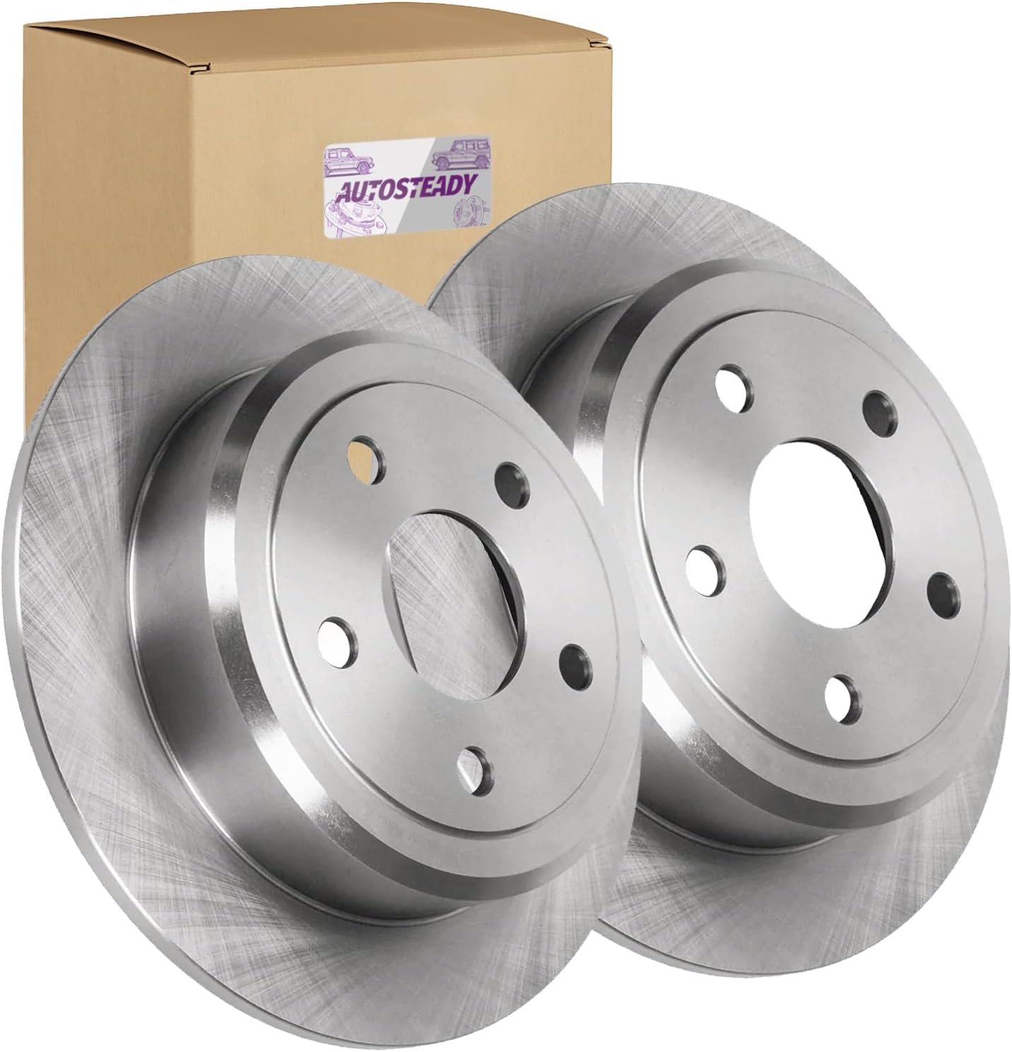 Rear Brake Rotors Replacement for Jeep Wrangler 2007 2008 2009 2010 2011 2012 2013 2014 2015 2016 2017, Jeep Wrangler JK 2018 Brakes, 12.44" Rear