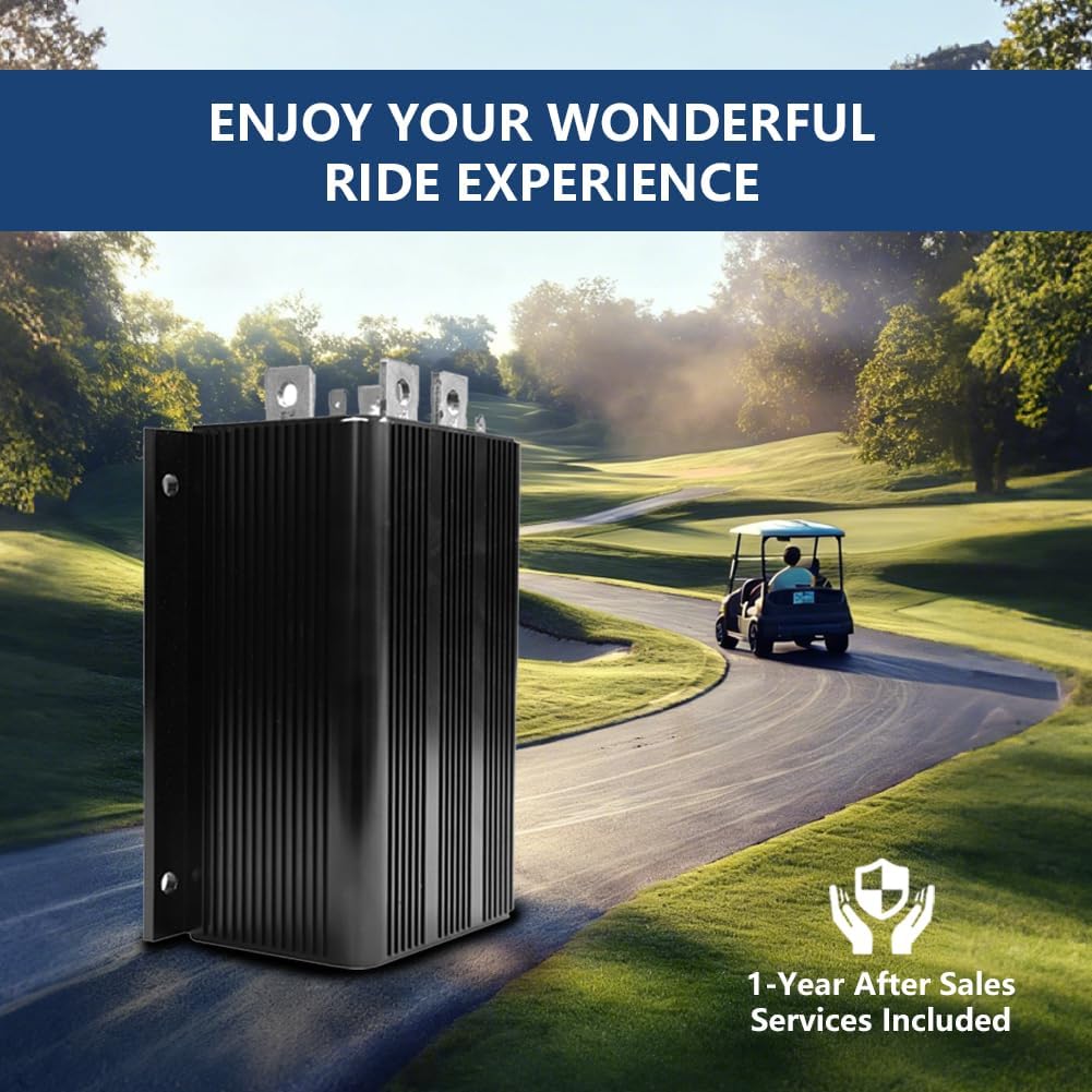 Golf Cart Controller, 36V 500A Golf Cart Speed Controller for 1995-2002 Yamaha G8, G9, G14, G16, Golf Cart Motor Controllers, 1k-0 Throttle Type, Replace for JF3-86510-11-00, JN4-86510-01-00