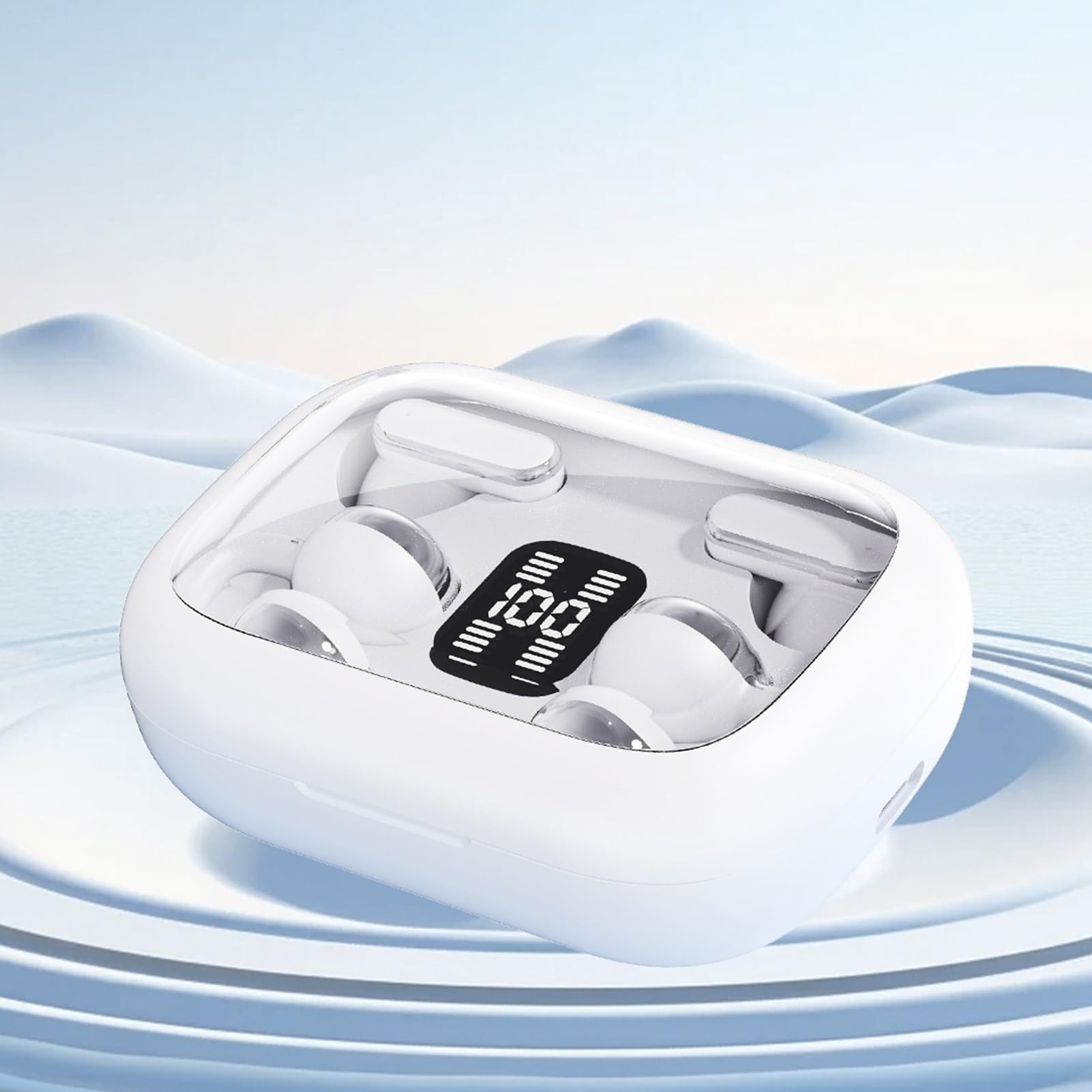 Générique Écouteurs sans Fil | Écouteurs Intra-Auriculaires Réducteur de Bruit - Réduction Active du Bruit avec Affichage LED et Autonomie Prolongée pour Sport Course Entraînement et Appels
