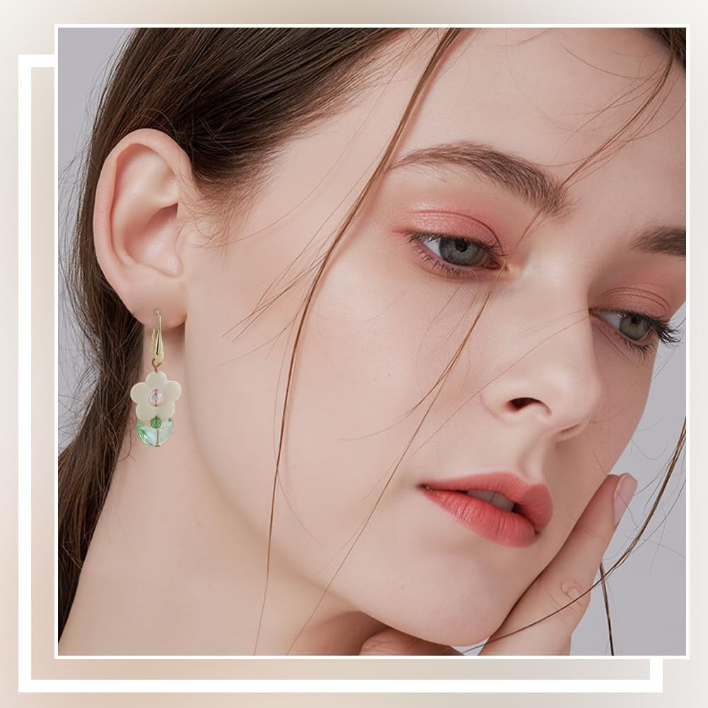 SUNNYCLUE 1 Box 40Pcs 2 Colors Dangle Earring Wires Brass Earring Hooks with Loop Real 18K Gold Plated Silver Teardrop Hanging French Ear Findings Accessories for Jewelry Making Supplies DIY Crafts - Image 4