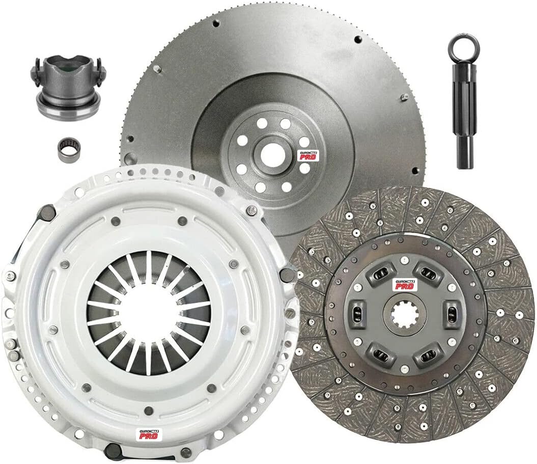 ClutchMaxPRO Heavy Duty OEM Clutch Kit with Flywheel Compatible with 2007 2008 2009 2010 2011 Jeep Wrangler 3.8 (CP01046HDFW-CK)