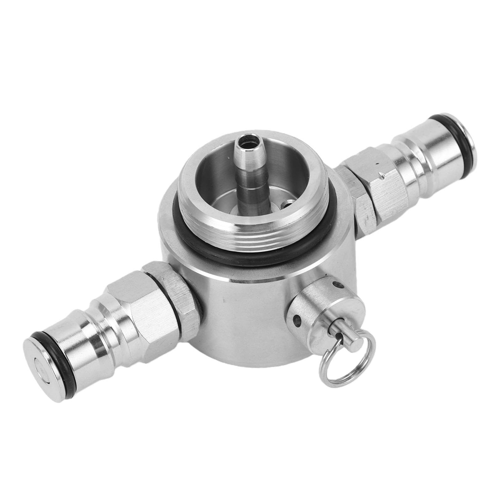 Lanza de Barril de Cerveza de Acero Inoxidable, Bloqueo de Doble Bola, Mini Dispensador de Cerveza de Perfil bajo, Lanza para Elaboración Casera, Acero Inoxidable 304