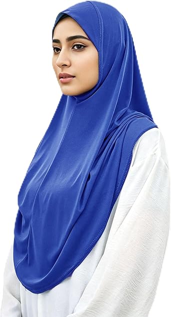 Ready To Wear Hijab For Women Instant Turban Stretch Soft Muslim Scarf For Prayer Long Hijabs Islamic Jersey Abaya
