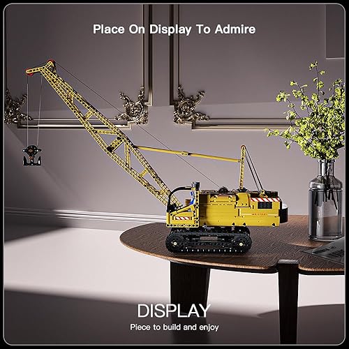 Miniatura 3 de Mould King Constructions 17001 - Juguetes de construcción de grúa a control remoto, bloques de construcción de grúas de control remoto, juegos de