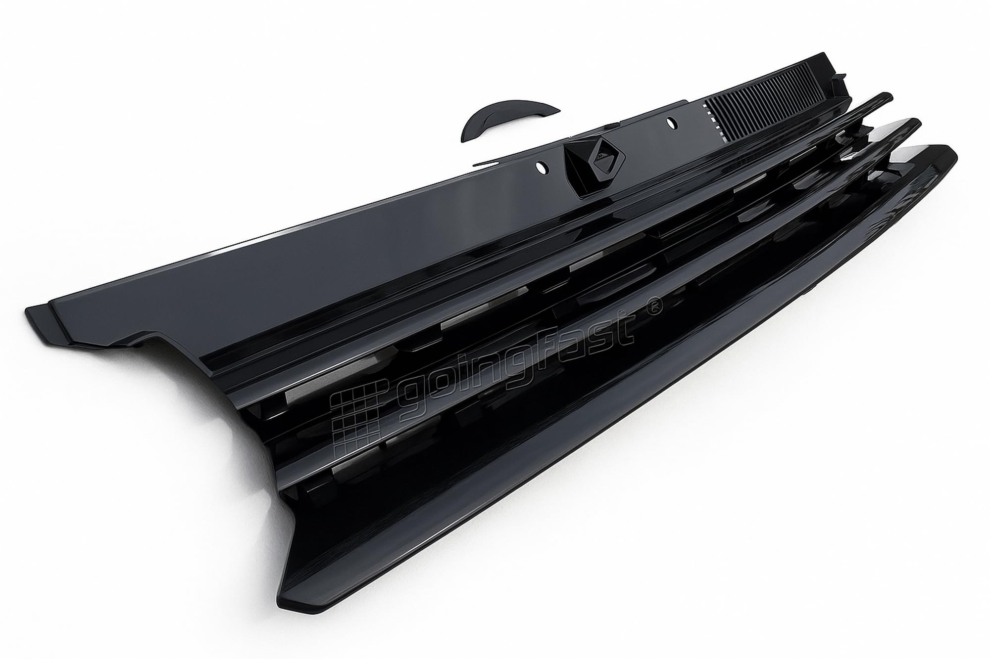 Front Spoiler Lippe Frontschürze Frontlippe Frontansatz Jubi und Rippen Frontgrill ohne Emblem passend für VW Golf 4