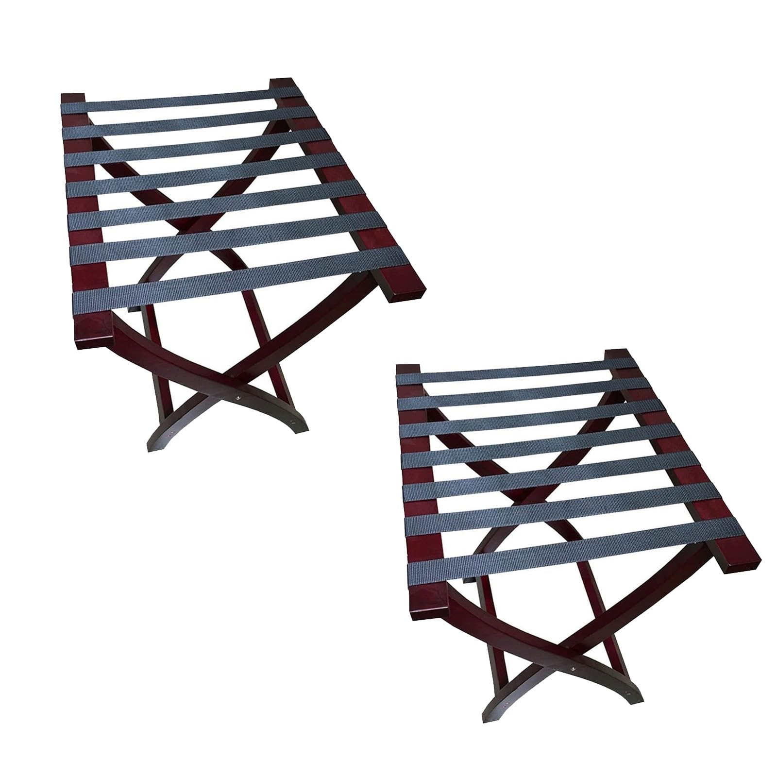 Soporte para Equipaje: Soporte para Maleta, Estante para Maleta Plegable extendido con Zapatero, Organizador y Soporte para el Piso, Estante para Equipaje de Madera Maciza para Hotel, para h
