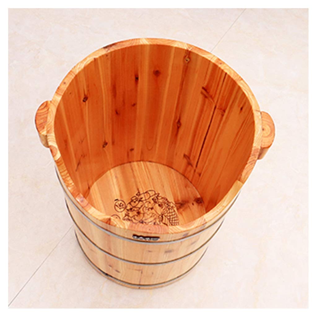 Pediluvio, Pediluvio in Legno, Pediluvio Profumato in Abete, Barile per Pediluvio per Sauna, Secchio Vasca per Pediluvio, Massaggio Spa (Color : 1),Massaggio Shiatsu