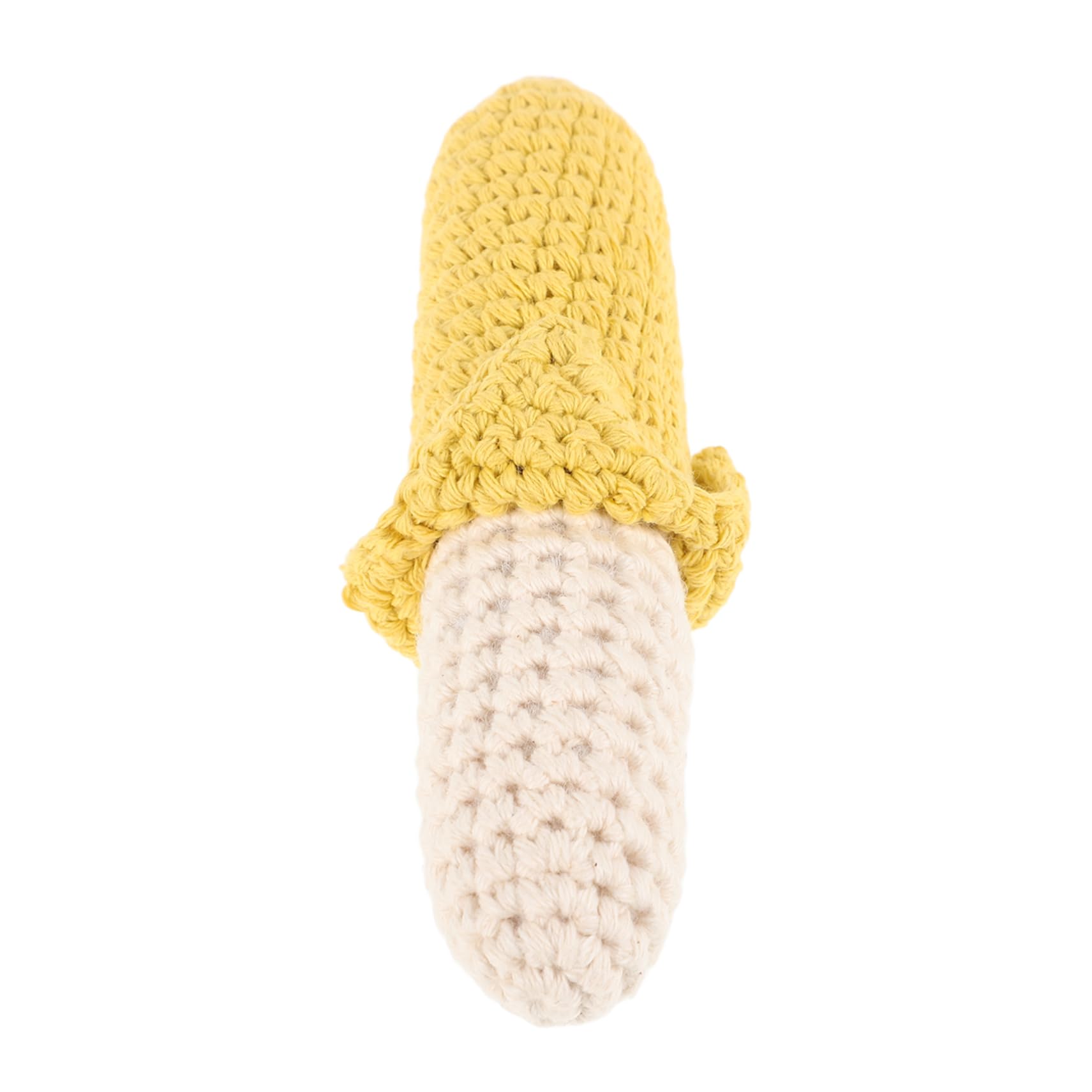 SUPVOX Crochet Banana Shaped Rattle Soft Teething Hand Bell for Cute Hand Rattle Shaker for Crochet Rattle for Playtime