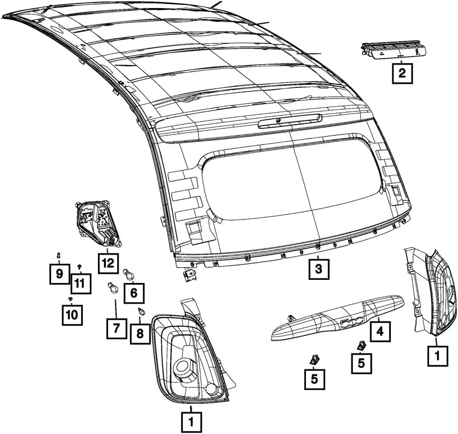 Mopar 68140780AA Light Bulb