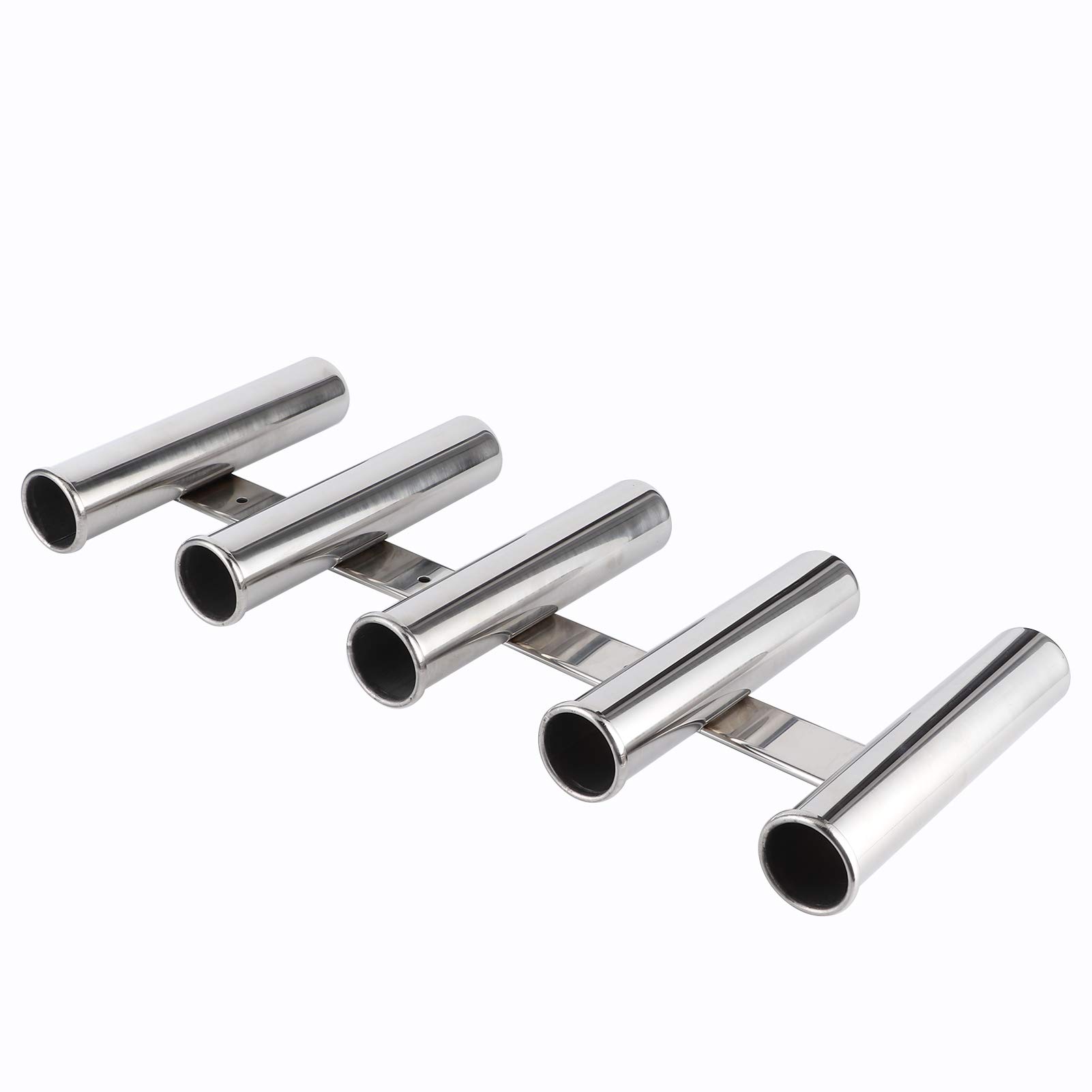 Yctze Supporto per canna pesca pesce 6 tubi Acciaio inossidabile marino barche Yacht Canna F5v340