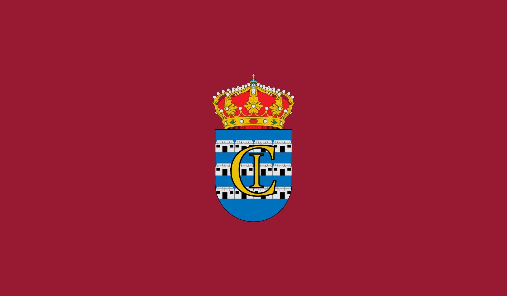 Drapeau Vara de Rey grand format pavillon Castille-La Manche municipalité
