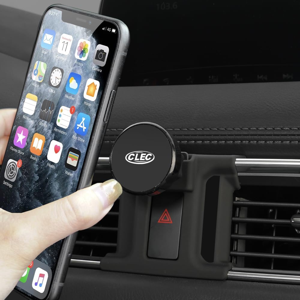 BEERTE Car Phone Holder fit for Mazda CX-5 2017-2026 Strong Magnetic Phone Mount CX5 Adjustable Air Vent Car Dashboard Cell Phone Mount fit for Any inches Smartphone