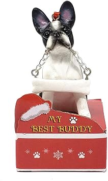 My Best Buddy Boston Terrier Christmas Tree Ornament Decoration