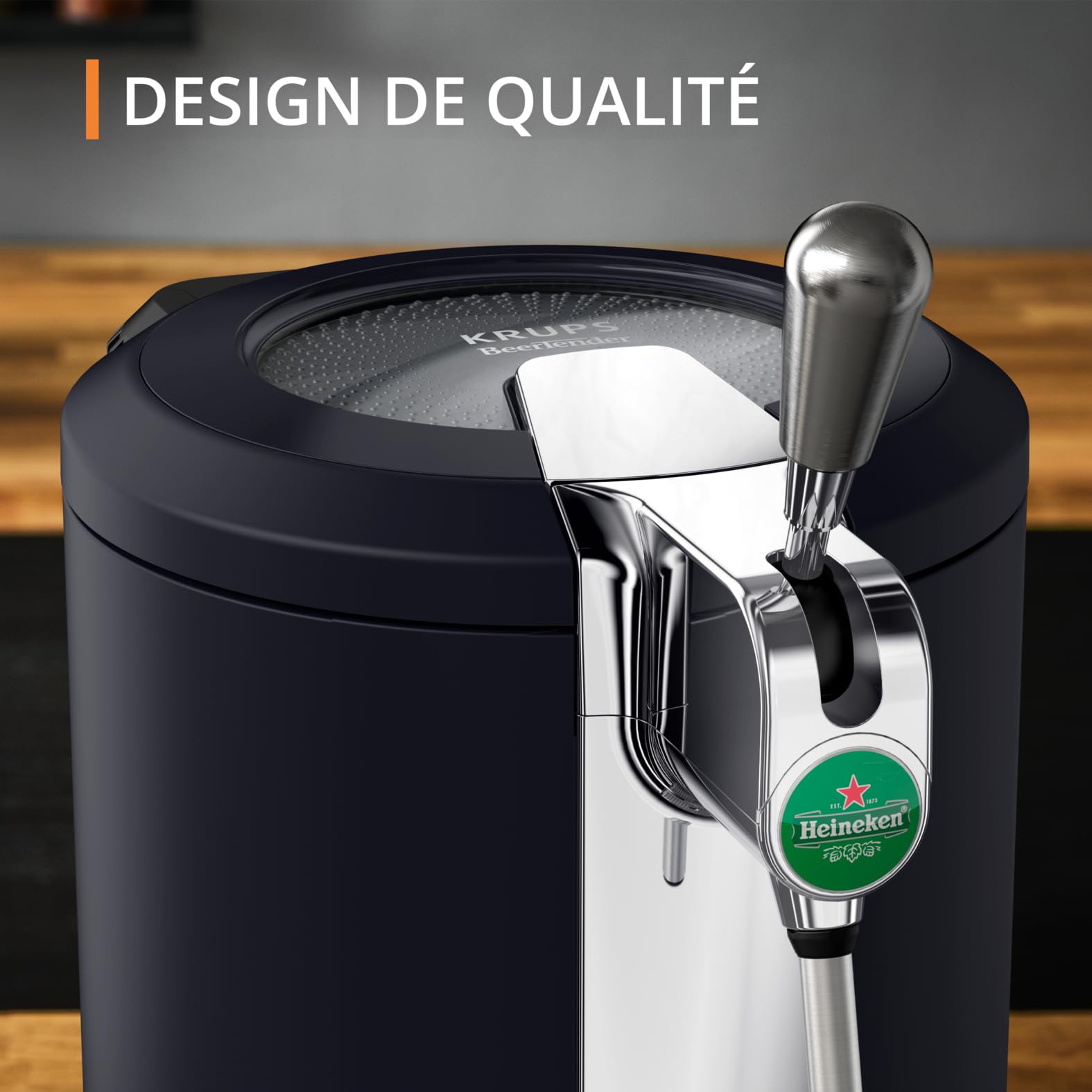 Krups Beertender Compact Ultimate, machine à bière pression, fûts 5 L, YY5603FD