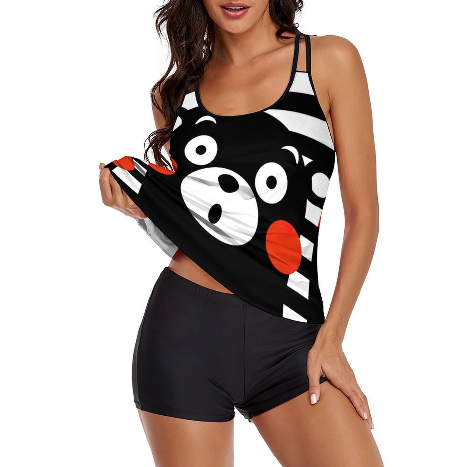 くまモン柄 水球水着