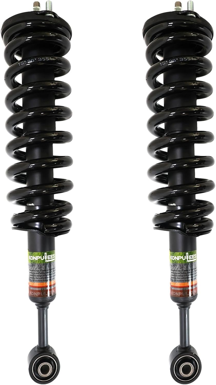 48510-69195 2PCS Front Shock Absorbers Strut Assys with Sensor .Compatible with Lexus GX470 4.7L 2003-2009 Toyota Land Cruiser Prado 120 2002-2009.Replacement OE for 48510-69415, 48510-69495