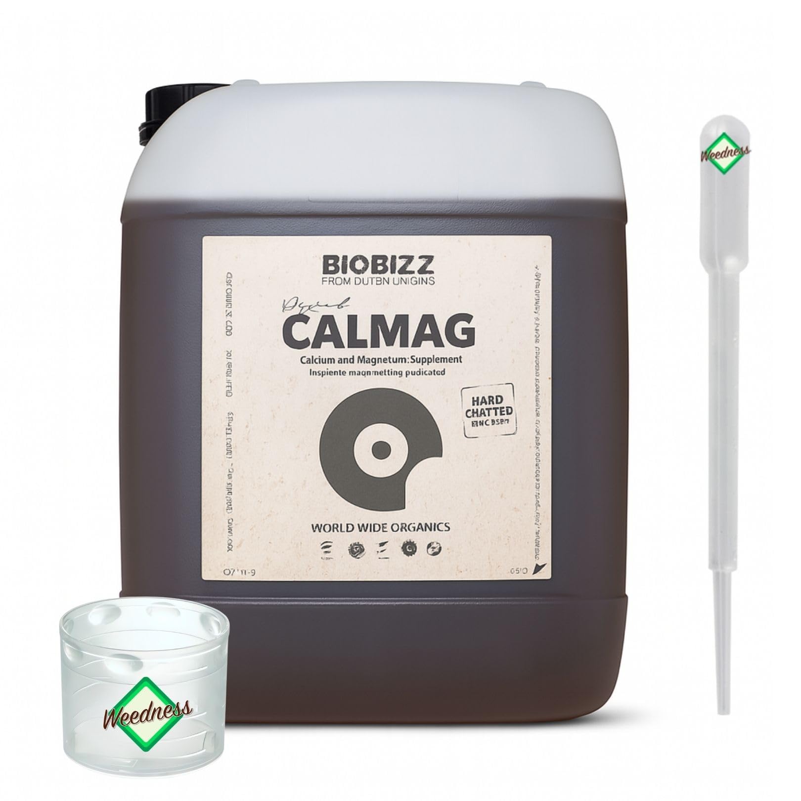 Weedness BioBizz CalMag 5 Liter - Naturdünger NPK Dünger Grow Flüssig Bio Organischer Tomaten Gurken