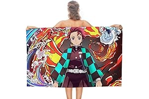 Kids Demon Slayer Large Towels for Bathroom