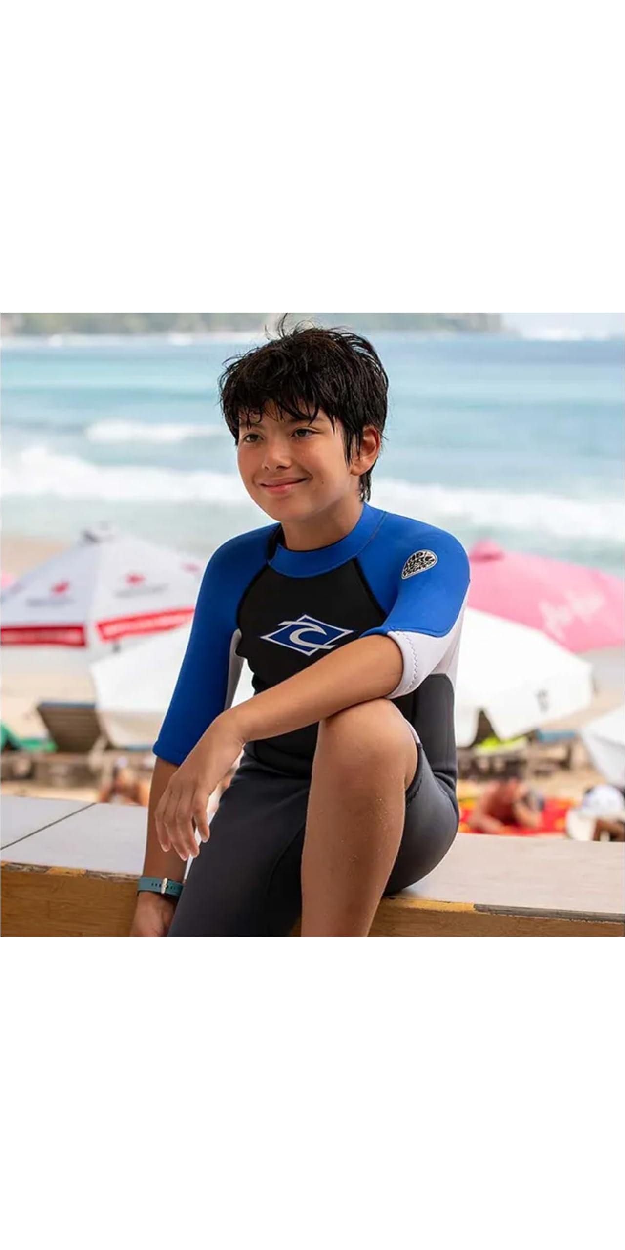 2024 Rip Curl Boys Omega Back Zip Shorty Wetsuit 11CBSP - Purple