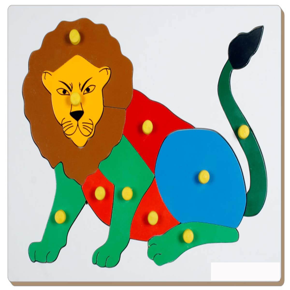 Inset Tray Large- Lion Tray Wooden Puzzle : Amazon.in: Toys & Games