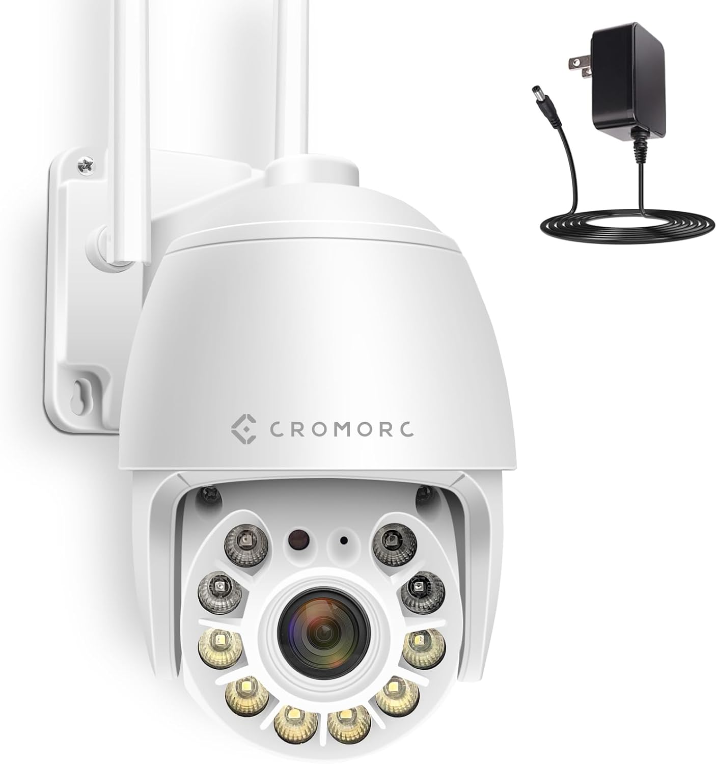 360 View Pan/Tilt/Digital Zoom 5MP WiFi Security Camera Outdoor, Motion Detection, Humanoid Tracking, Floodlight&Siren Alarm, Color Night Vision, PC&Mobile Remote View, Two-Way Audio PTZ