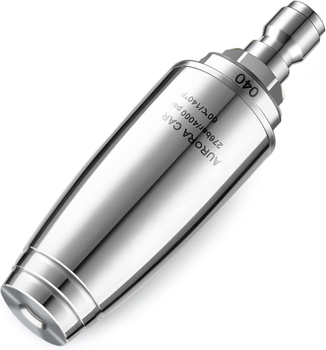 Stainless Steel Pressure Washer Tips Turbo Nozzle 4000 PSI Pressure Washer Rotating Turbo Nozzle, 360° Rotating Pressure Washer Nozzle with 1/4'' Quick Connect, 4.0 GPM 4.0 Orifice