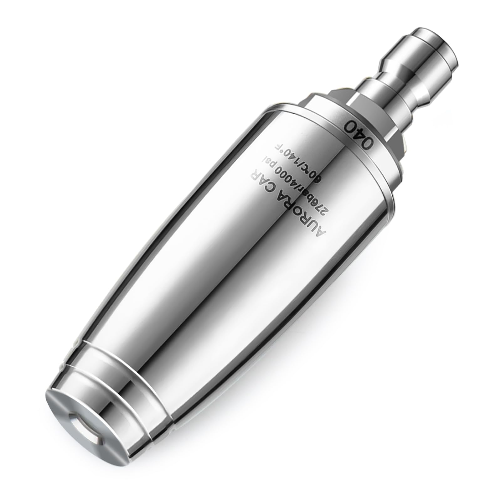 Stainless Steel Pressure Washer Tips Turbo Nozzle 4000 PSI Pressure Washer Rotating Turbo Nozzle, 360° Rotating Pressure Washer Nozzle with 1/4'' Quick Connect, 4.0 GPM 4.0 Orifice