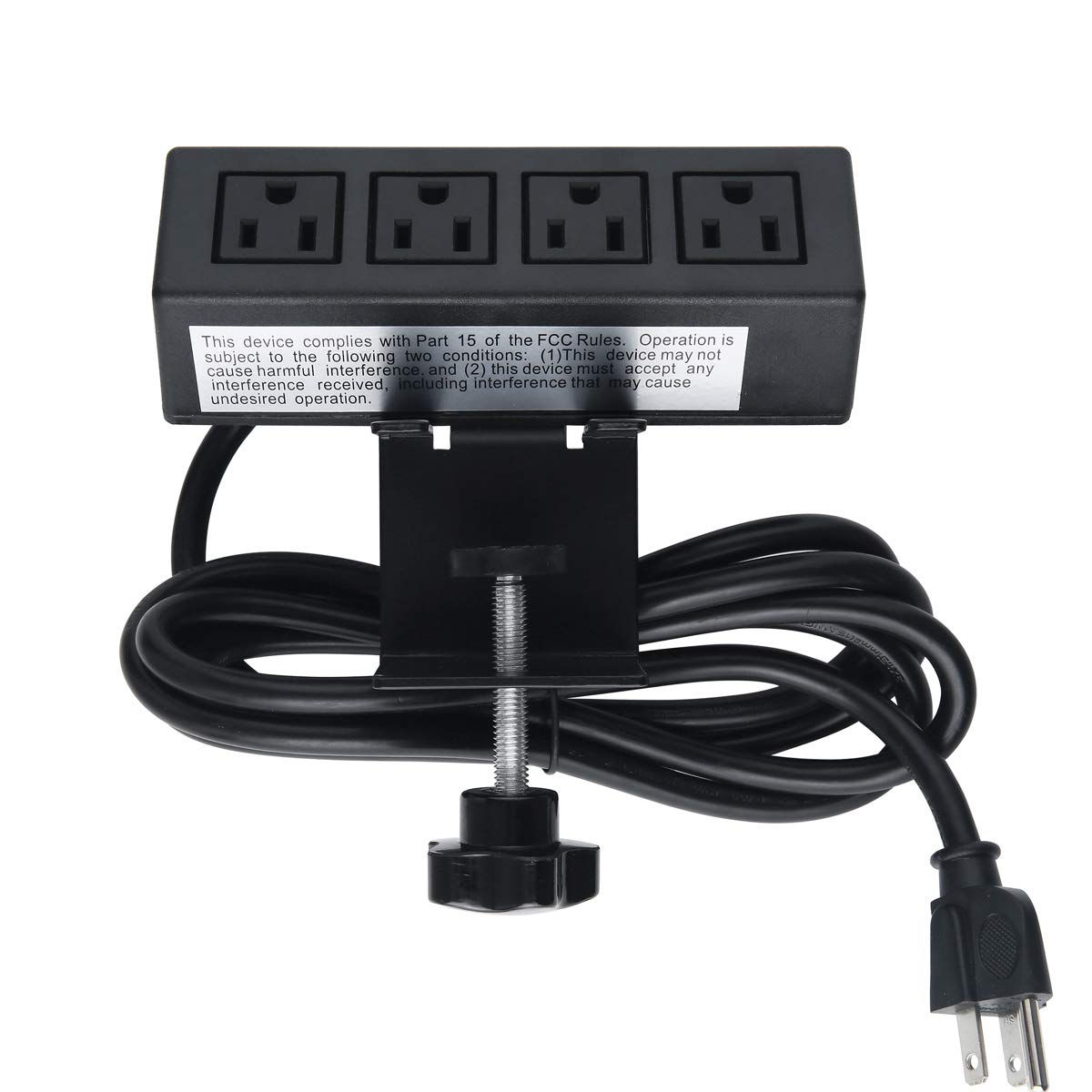 Buy Desk Clamp Power Strip, Desktop Power Outlet Clamp with 4 AC
