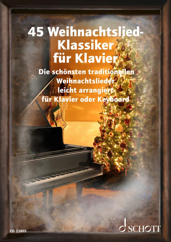45 traditional Christmas carols for Piano: Traditional Christmas carols in easy arrangements for piano. piano/keyboard. Recueil de chansons.