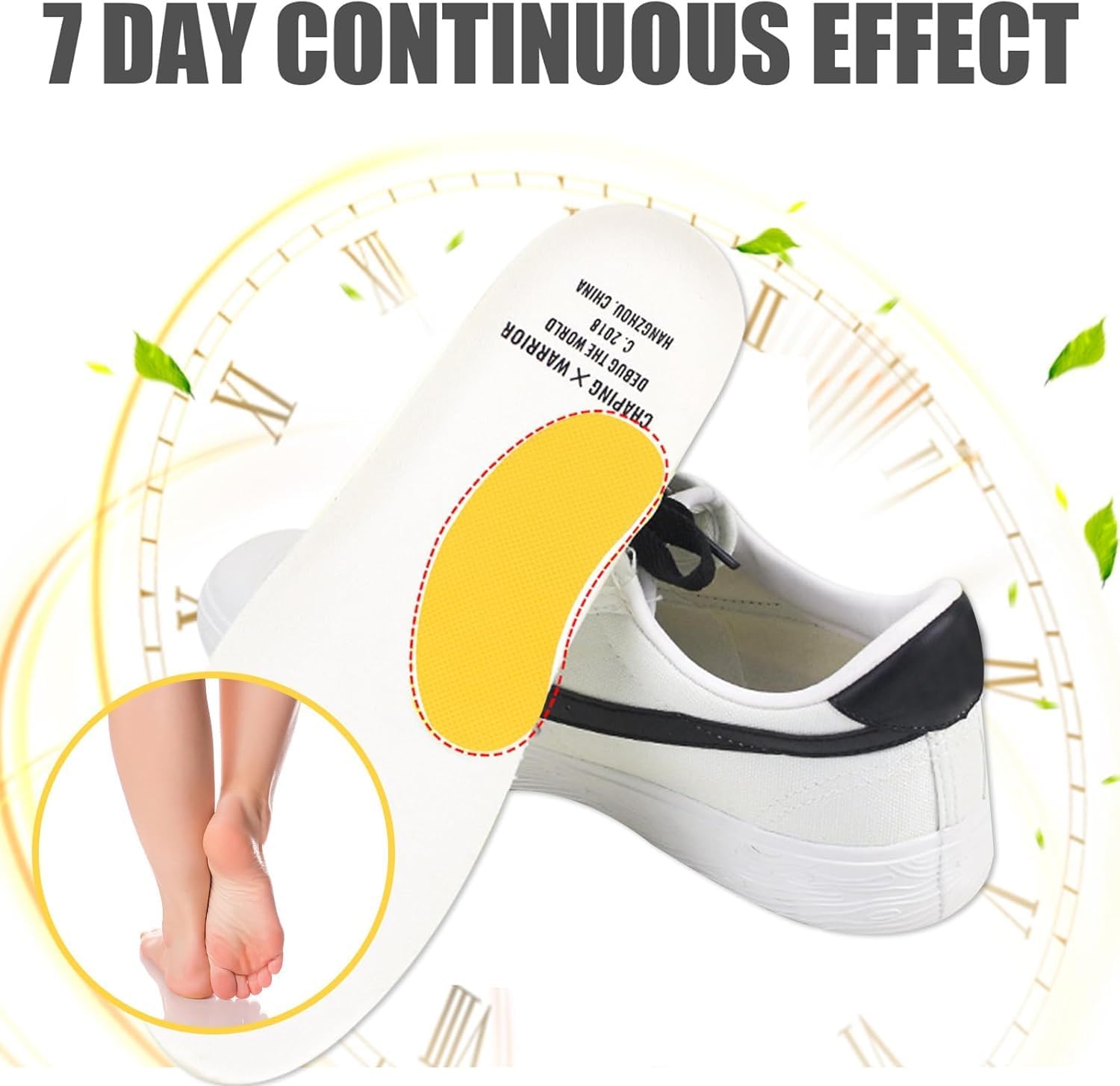 Mshine Antistinking Insole Paste (10 Pcs) – Odor-Removing Shoe Inserts, Sweat-Absorbing Deodorizer Pads for Shoes, Long-Lasting Freshness, Ultra-Thin & Comfortable Foot Care Stickers (Pack Of 2) - Image 8 thumbnail
